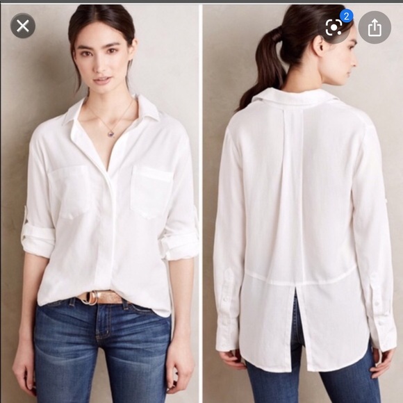 cloth & stone Tops - Cloth & stone split back button down